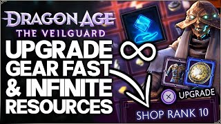 Dragon Age the Veilguard - How to Get OP Gear Early - Easy Shop Upgrade & Infinite Resources Guide!