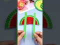 It's getting hotter, Let's make a watermelon fan with paper| DIY craft #shorts