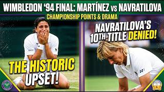 1994 Wimbledon Final Conchita Martínez vs Martina Navratilova Championship Points
