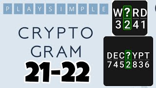 PlaySimple CRYPTOGRAM level 21 22