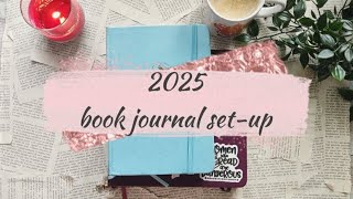 2025 book journal set-up