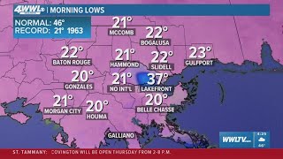 New Orleans Weather: Icy spots remain, but gradual warm-up continues