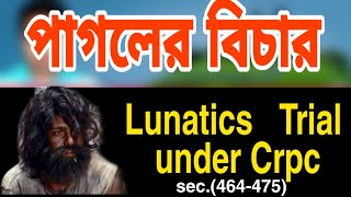 স্পেশাল প্রসেডিং।। ফৌজদারি কার্যবিধি lunatic trial under crpc section  464-475