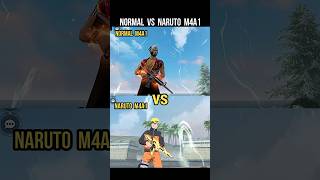 Normal VS Naruto M4A1 🔥 M4A1 Naruto Theme | Naruto Event #srikantaff