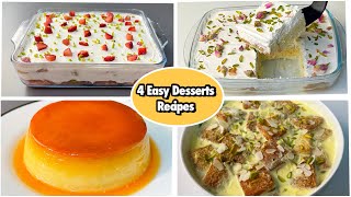 4 Easy Dessert Recipes That any one can make in Minutes 😍