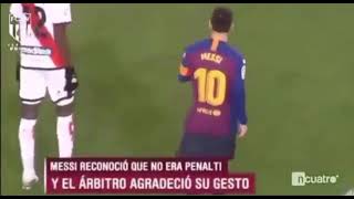 Messi Asks Referee Not to Give A Penalty