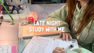 3am cramming for exams// note-taking asmr, soft typing, no music