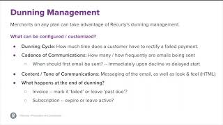 Dunning management | Recurly