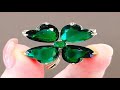 lucky four leaf clover brooch french retro emerald corsage fixed clothes anti emptied pin buckle for