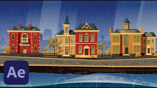 Adding Rain to Images with CC Rainfall Effect in Adobe After Effects!