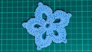 How to Crochet Crocodile Stitch Flower |  Free Crochet Pattern of Crocodile Stitch Motif |