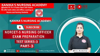 Norcet Nursing Officer 2023 YouTube Live sessions!/Kanika's Nursing Academy/Best Nursing Coaching