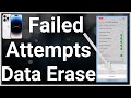 How To Erase iPhone After Failed Passcode Attempts