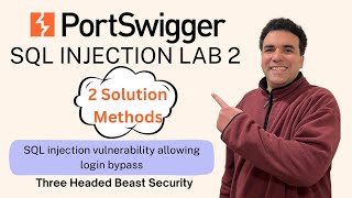 2 solutions for SQL Injection Lab 2 - SQL injection vulnerability allowing login bypass