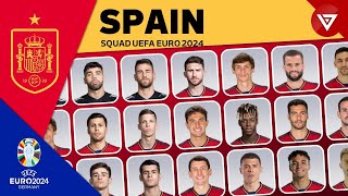 🇪🇸 SPAIN SQUAD UEFA EURO 2024 - SPAIN 29 MAN PLAYERS PROVISIONAL SQUAD DEPTH 2024