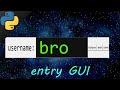 Learn Python tkinter GUI user input easy ⌨️