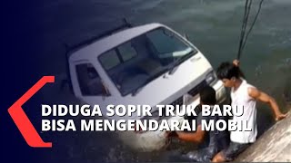 Baru Belajar Mengemudi, Mobil Tercebur Ke Laut karena Sopir Panik!