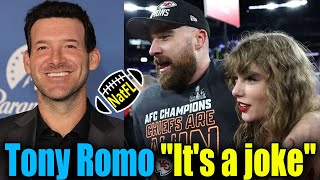 Tony Romo explains the reason he calls Taylor Swift Travis Kelce's wife on the telecasts