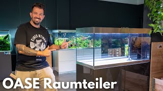 Oase HighLine 300 OptiWhite Raumteiler Aquarium Setup!