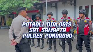 Patroli dialogis satgas preventif Satsamapta Polres Ponorogo cegah tindak kejahatan