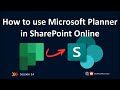 Integrate Microsoft Planner with SharePoint Online | SharePoint Online Training