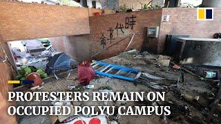 Protesters refuse to leave PolyU campus after almost two weeks