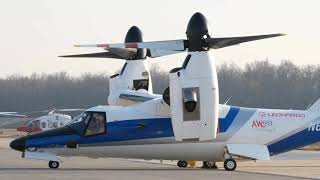 AW609 turboprop plane with the vertical takeoff and landing capability of a helicopter...