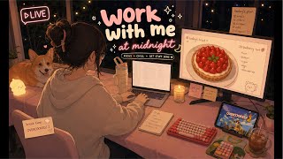 🌙 Work With Me at Midnight | Late Night Productivity, Reselling & Cozy Overcooked 2 Breaks