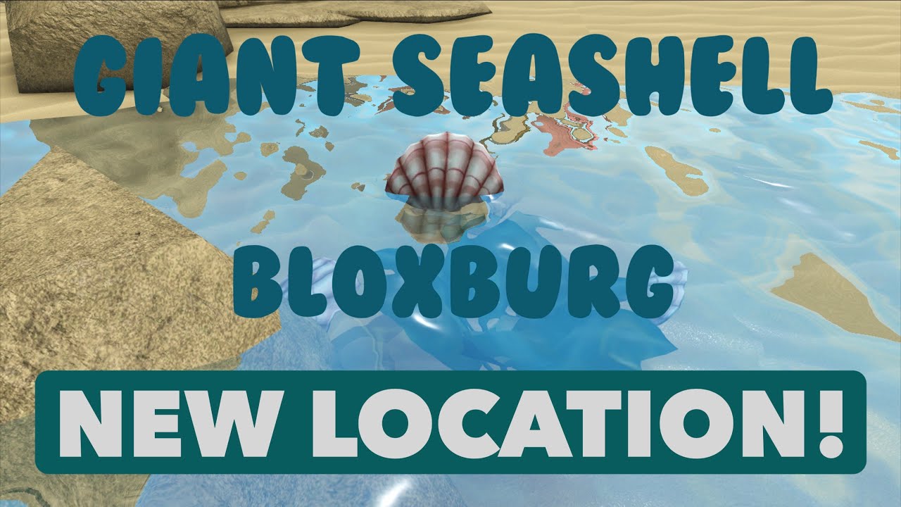 How To Get The Giant Seashell Trophy In Bloxburg -NEW LOCATION - YouTube