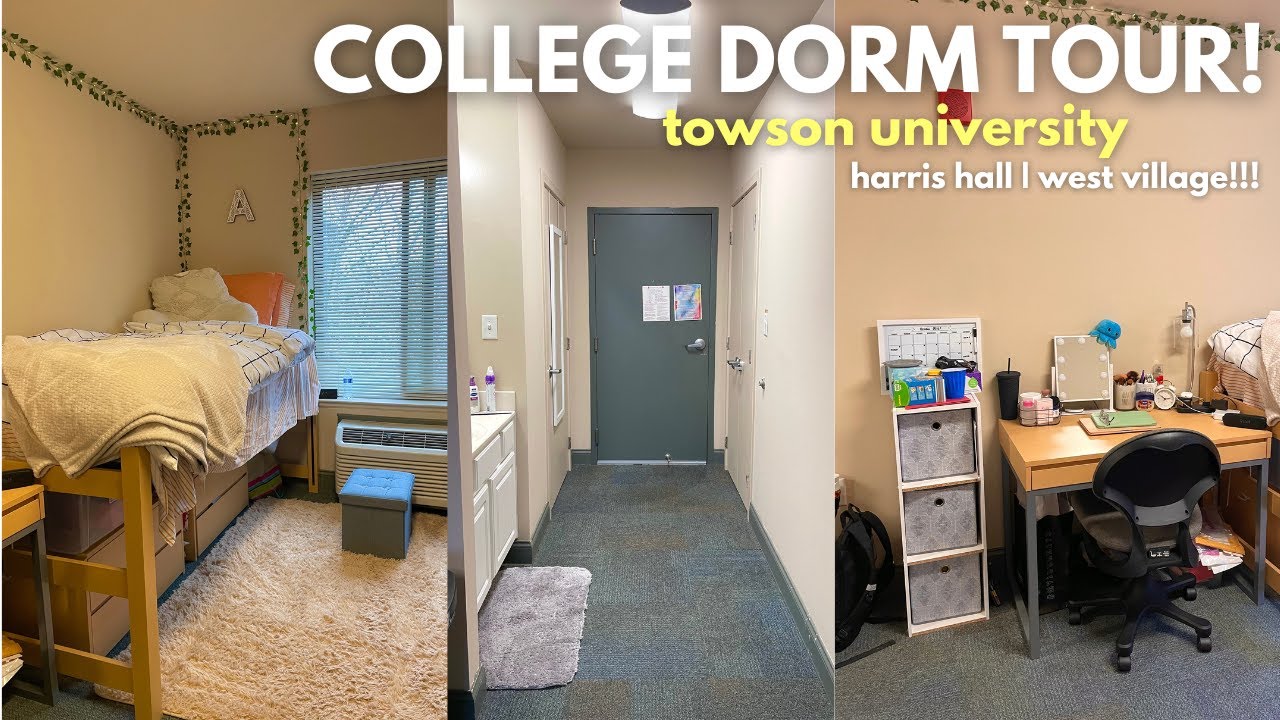 COLLEGE DORM TOUR (TOWSON UNIVERSITY) 2022 | Freshman Year* - YouTube