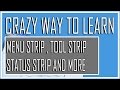 Visual basic Beginner Lesson 7 - Menu Strip , Tool Strip , Status Strip (Crazy Tutorial)