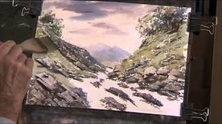 Craggy Gorge.  Spontaneous painting in watercolour.
