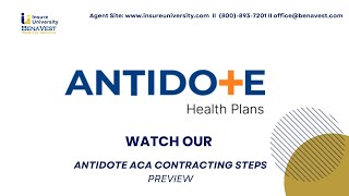 Antidote ACA Contracting Steps | Fast Agent Appointment Guide