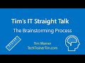 Tim's IT Straight Talk: 