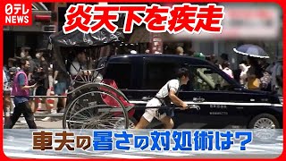 【気になる！】車夫たちの熱中症対策は？  猛暑を乗り越える仕事術