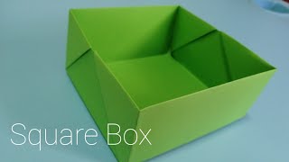 How To Make an Origami Square Box , Square tray