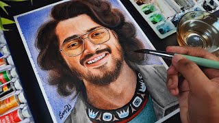 Bhuvan bam drawing with watercolor,   Watercolor painting  @BBKiVines