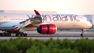 Virgin Atlantic A350-1000 Sunset Landing | Los Angeles LAX