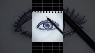 Realistic open eye drawing ✨✨🌿🖇️ #short #draw  #arttransition