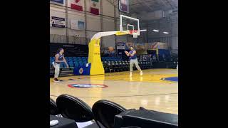 Klay Thompson hitting a game-winning 3 in scrimmage today 🔥 (via @kevo408) | #shorts