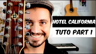 HOTEL CALIFORNIA (The Eagles) - Cover & Acoustic Guitar Tutorial - Part 1/3