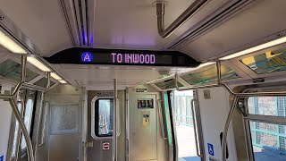 NYC Subway R211A (A) Train Full Ride: Lefferts Blvd - Inwood 207 St