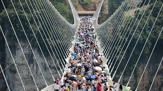 काँच से बना दुनिया का अनोखा पुल। The world's unique bridge made of glass