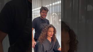 Cobrindo os branquinhos com Idea Color + corte de cabelo cacheado na #hair #curlyhair #haircut