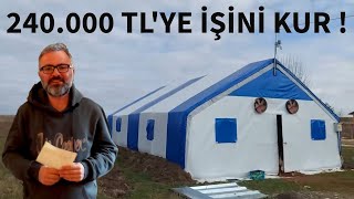 500 TAVUK İLE GEZEN VE KAFES ÇADIR KÜMES MALİYETİ