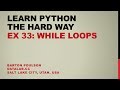 Learn Python the Hard Way - Ex 33 - While Loops