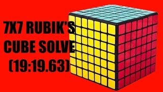 7x7 Rubik's Cube Solve (19:19.63)