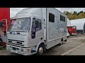 1997 iveco 75e15 model 7.5 tonne horse box walkaround and test drive.