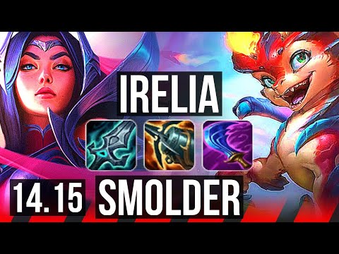 IRELIA vs SMOLDER (TOP) | 11/0/1, 8 solo kills, legendary, 500+ games | EUW Master | 14.15