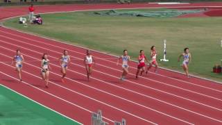 20160924 国体強化記録会5 女子100m2